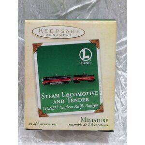 Steam Locomotive & Tender Lionel Southern Pacific Daylight Miniature Ornament